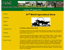 Tablet Screenshot of mohillagriculturalshow.com